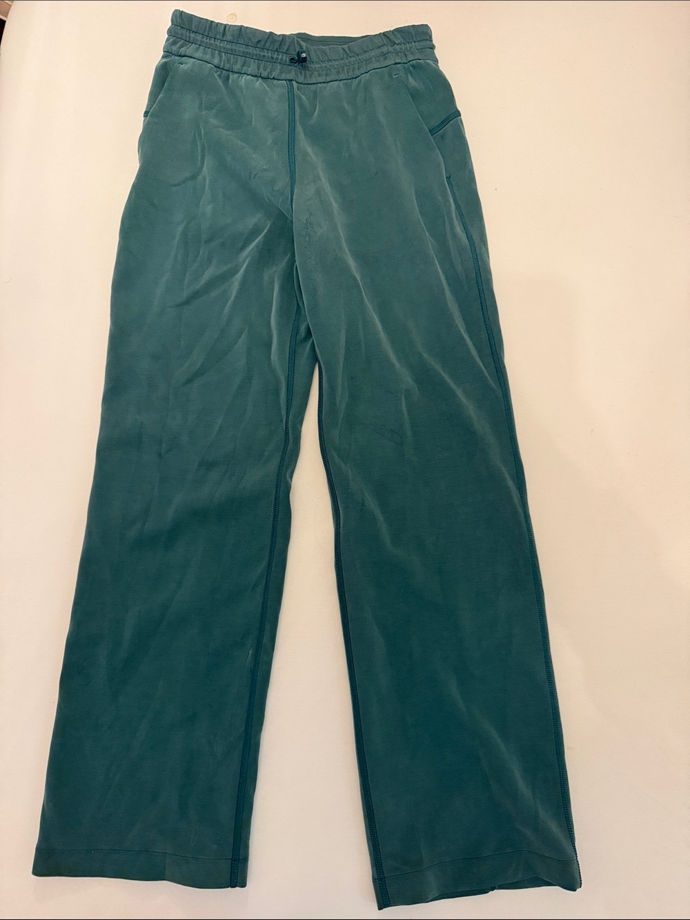 lululemon athletica Teal Wide-Leg Track Pants soft-stream